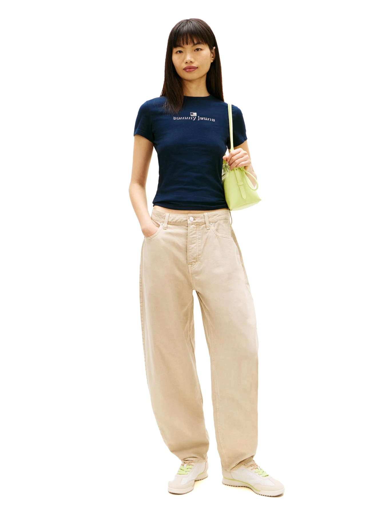 Slim Fit T-Shirt with Circular Graphic Logo Gallery