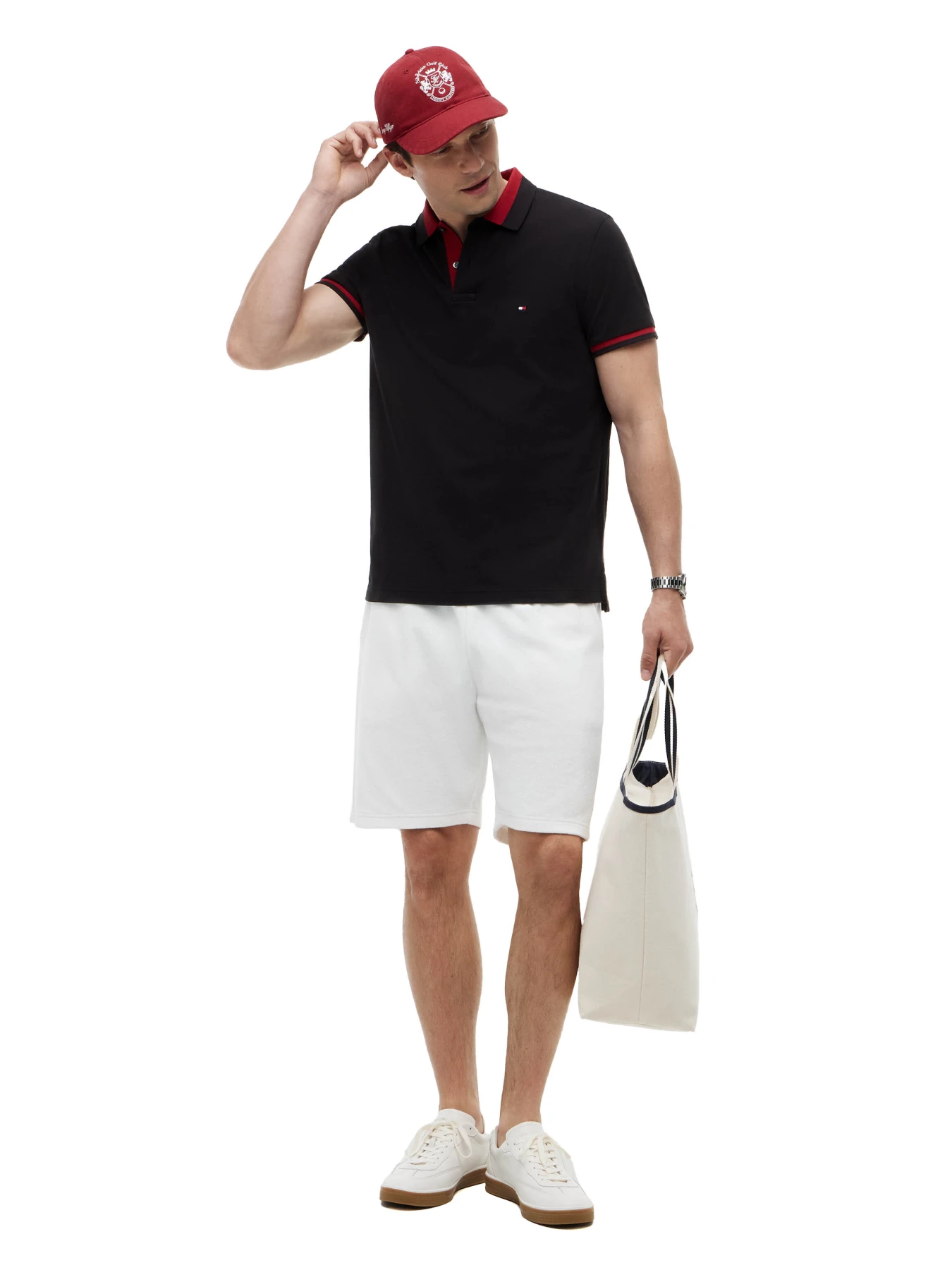 Regular Fit Colour-Blocked Collar Polo T-Shirt Gallery
