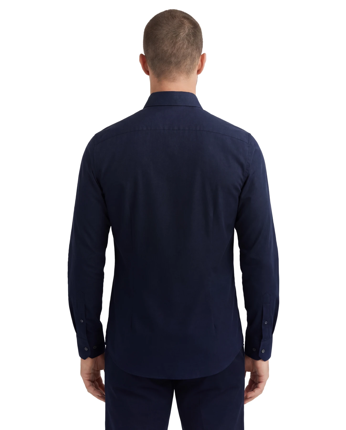 Stretch Slim-Fit Casual Long Sleeve Shirt Gallery