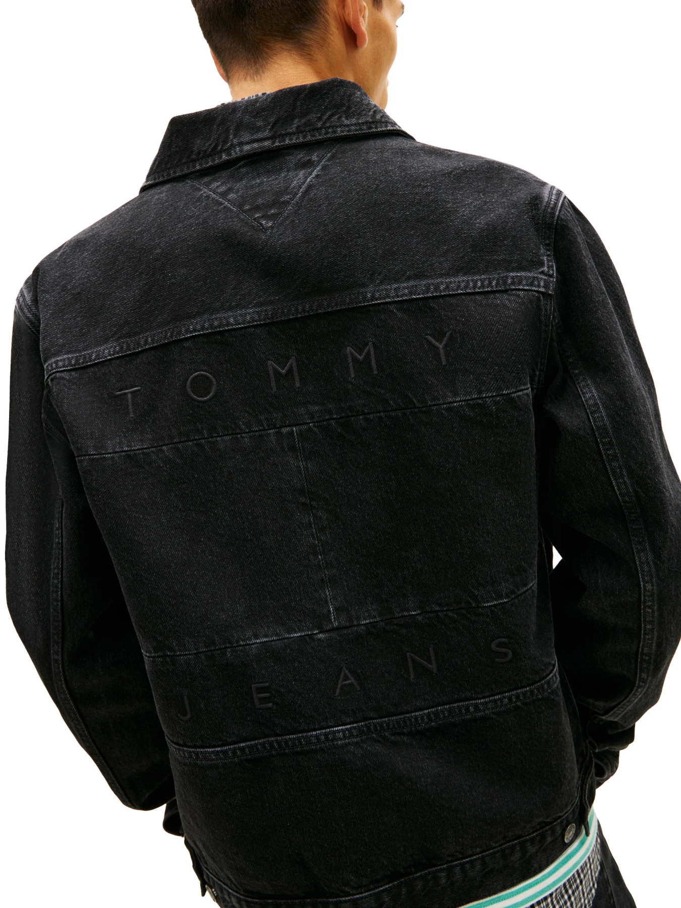 Ryan Back Logo Denim Trucker Jacket Gallery