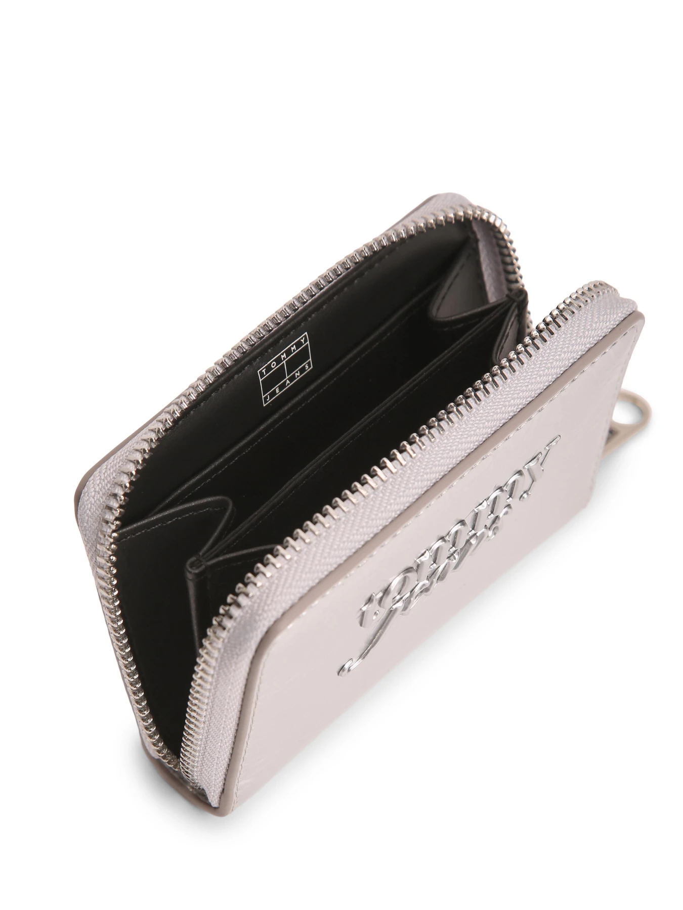 Metallic Crinkled Zip-Around Wallet Gallery