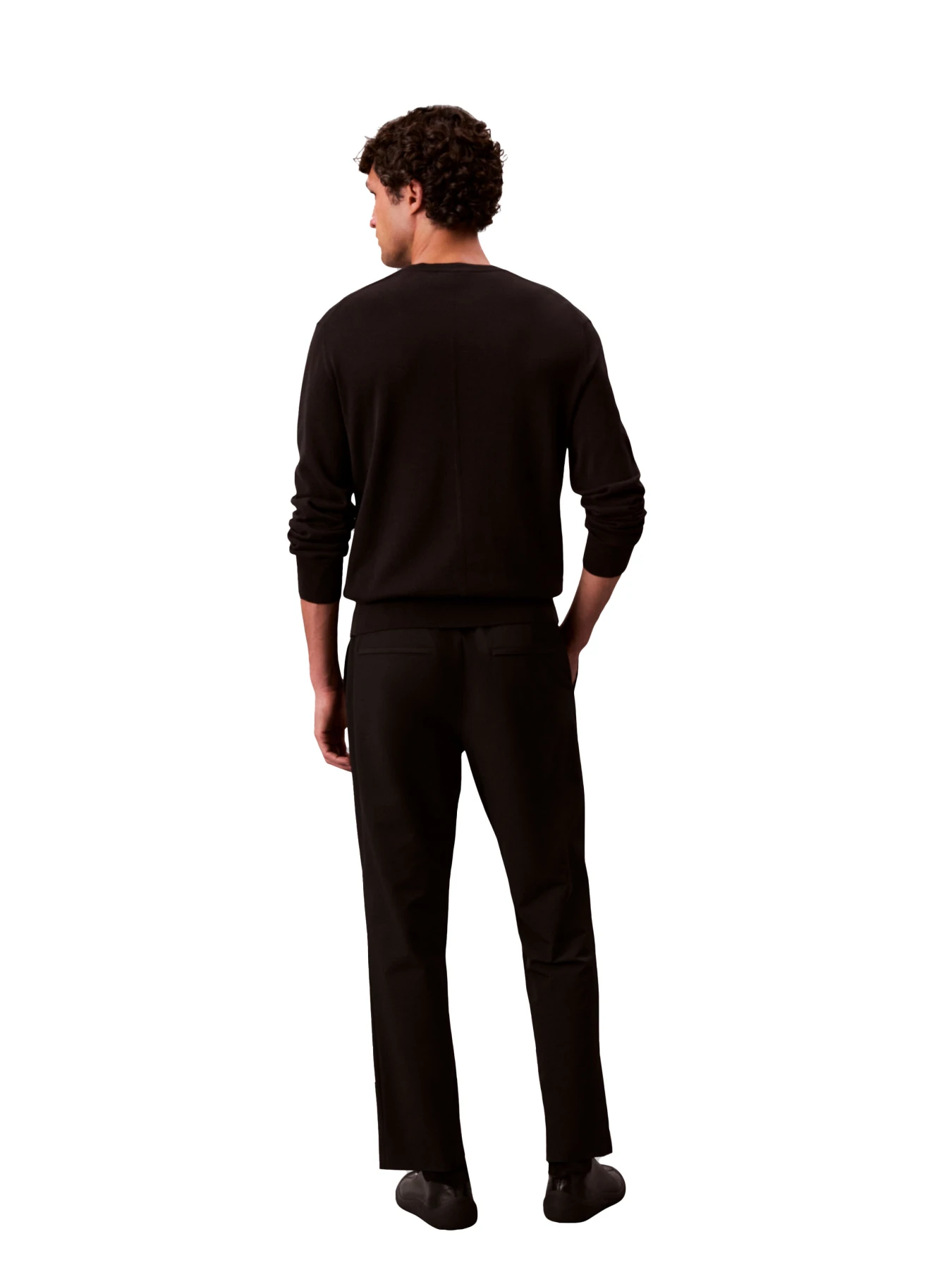 Monogram Textured Knit Crewneck Sweater Gallery