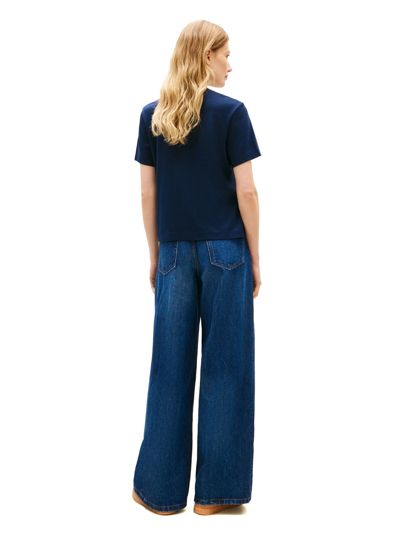 Regular Fit Cotton T-shirt with Chest Logo Graphic Gallery