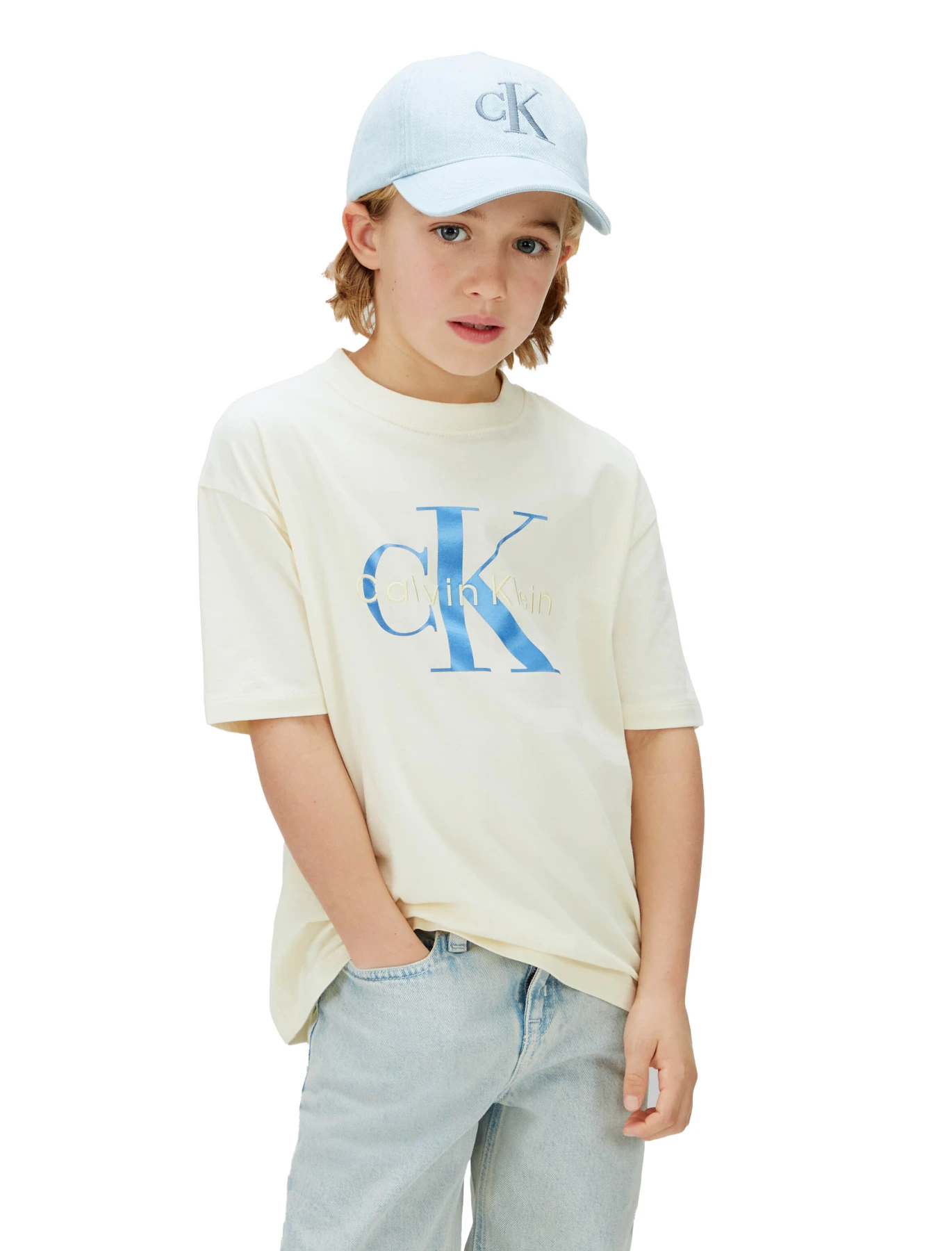 Kids Boys Monogram Logo Graphic Short Sleeve T-Shirt Gallery