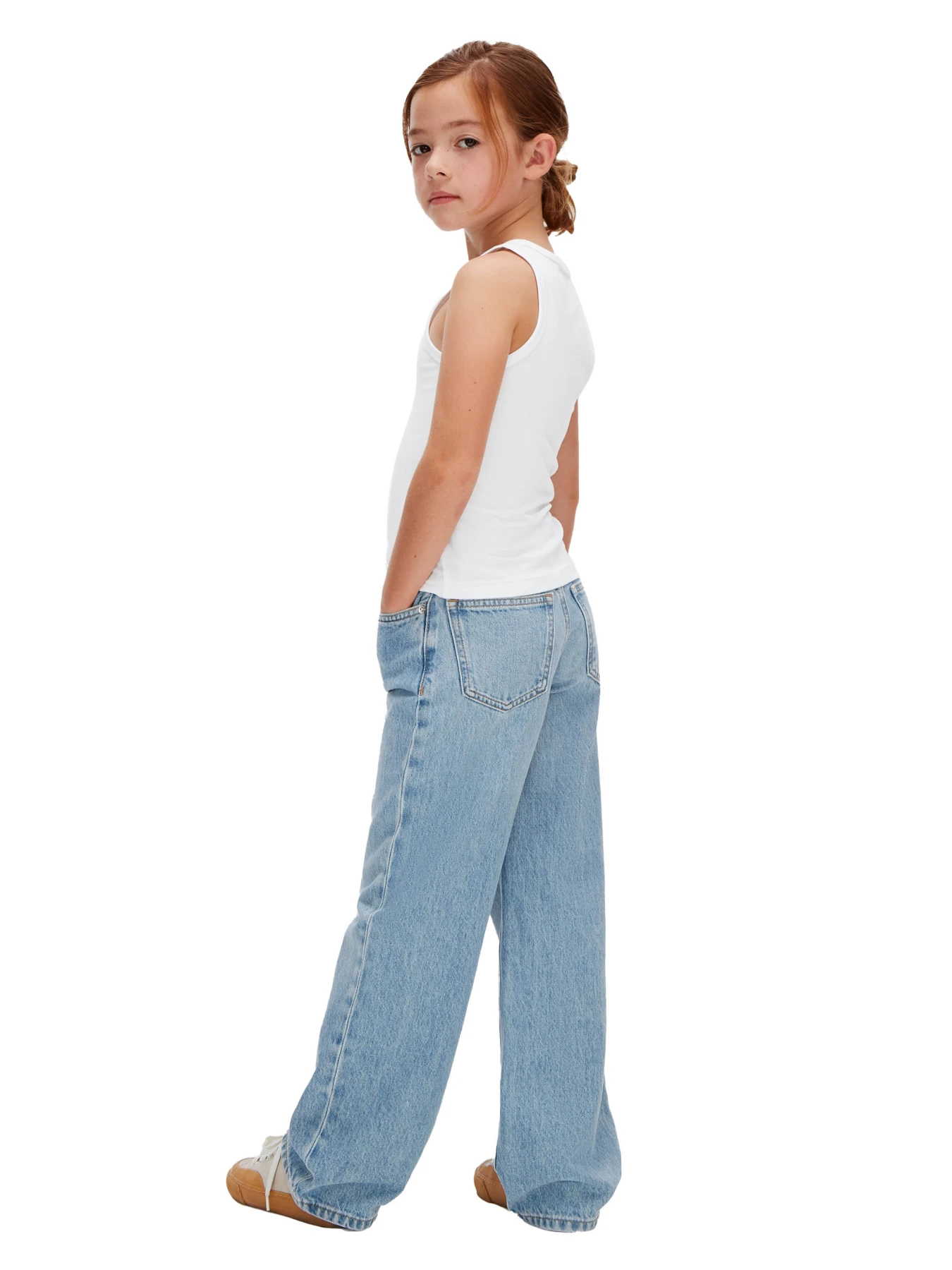 Kids Girls Monogram Slim Fit Ribbed Tank Top Gallery