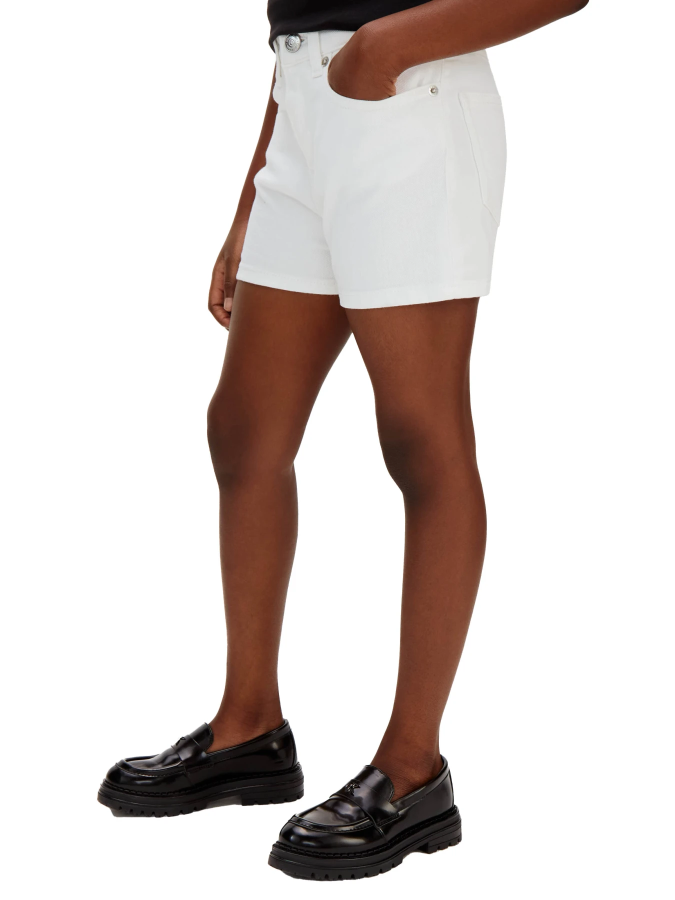 Kids Girls High Rise Denim Shorts Gallery