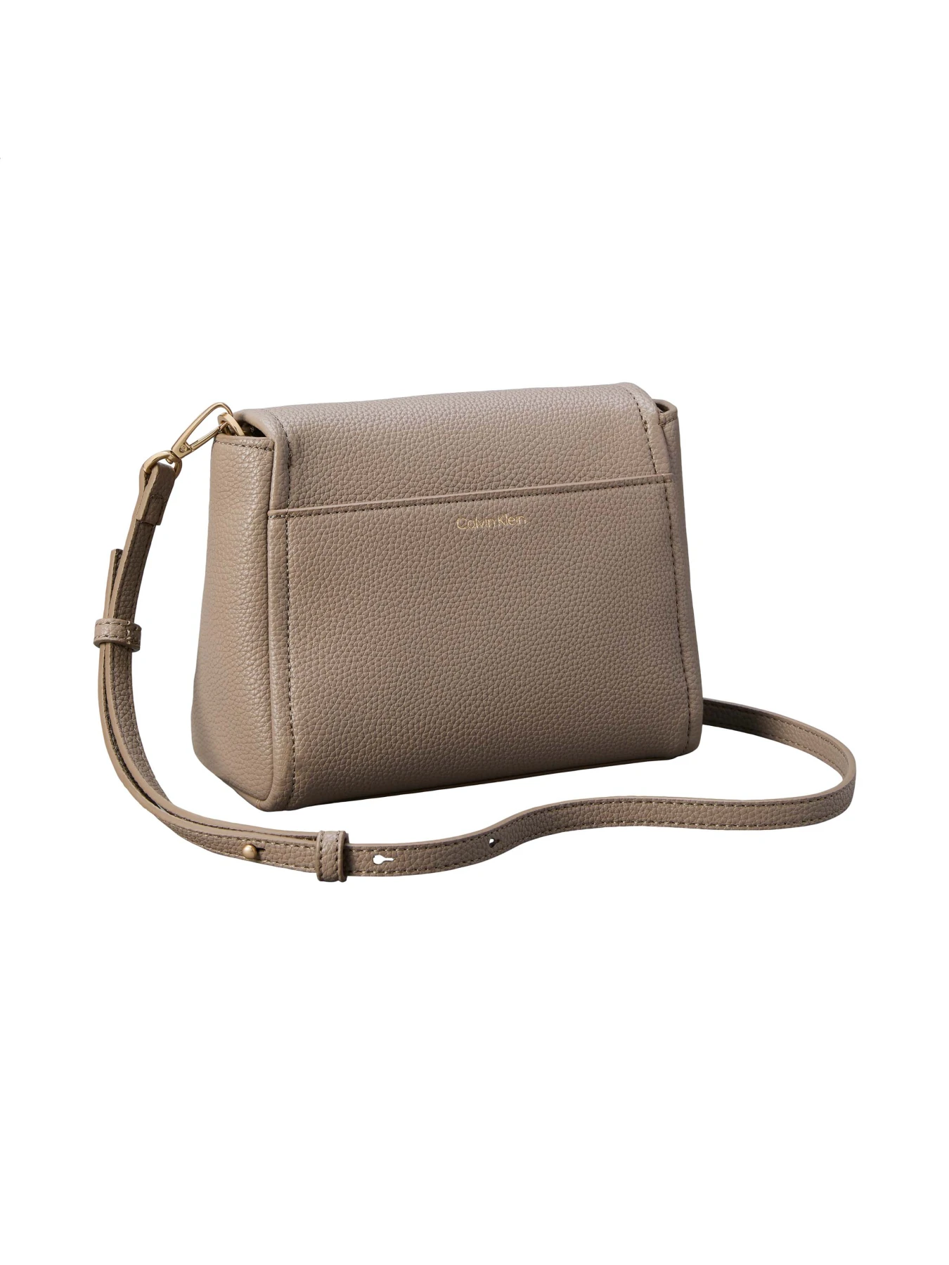 Pebbled Leather Shoulder Bag with Chain Strap and Square Logo Buckle Gallery