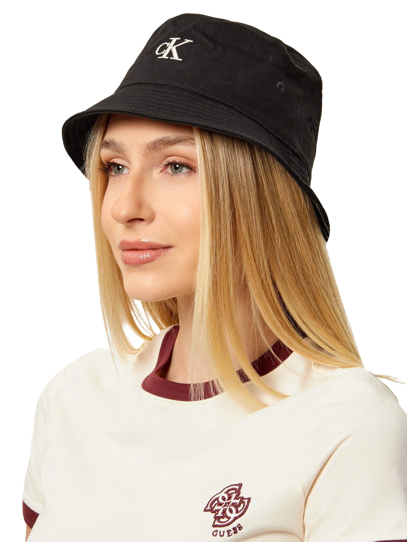Embroidered Logo Cotton Bucket Hat Gallery