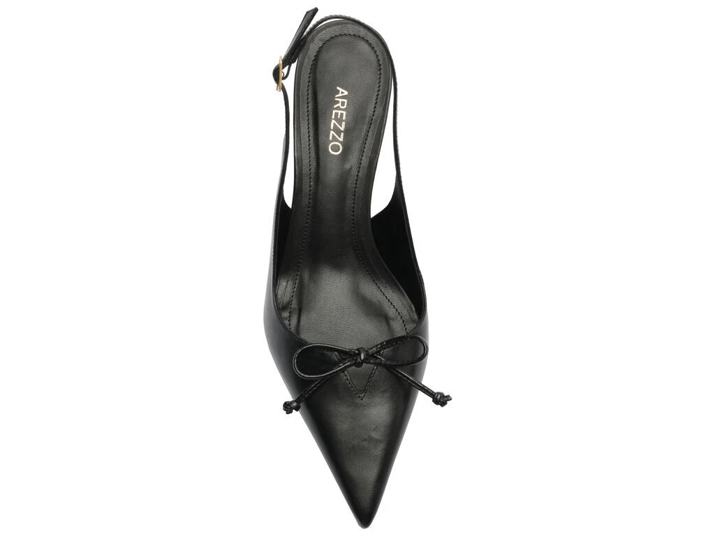 Leather Bow-Accent Slingback Pointed Toe Pump Gallery
