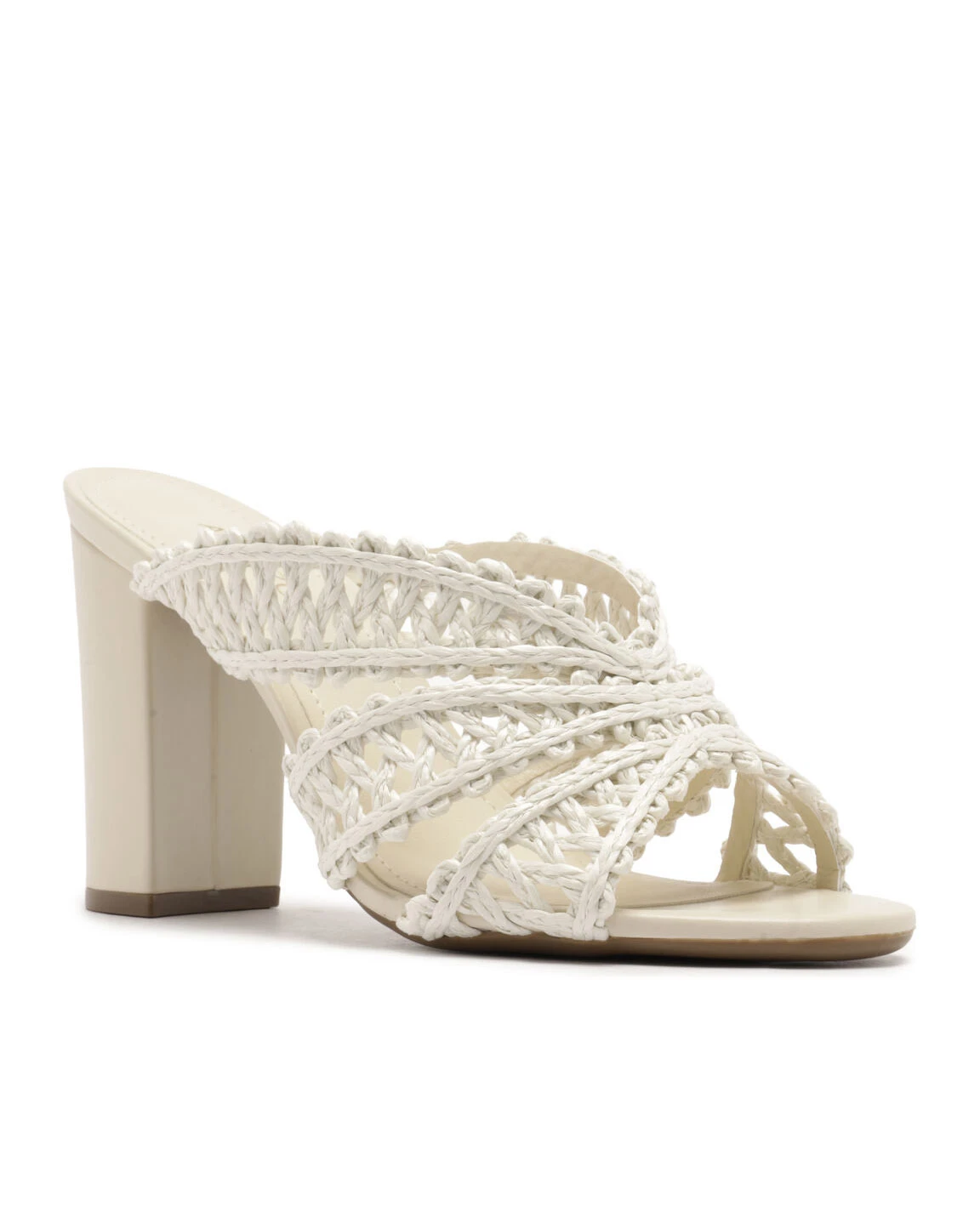 Off-White Woven Macramé Block Heel Mule Gallery