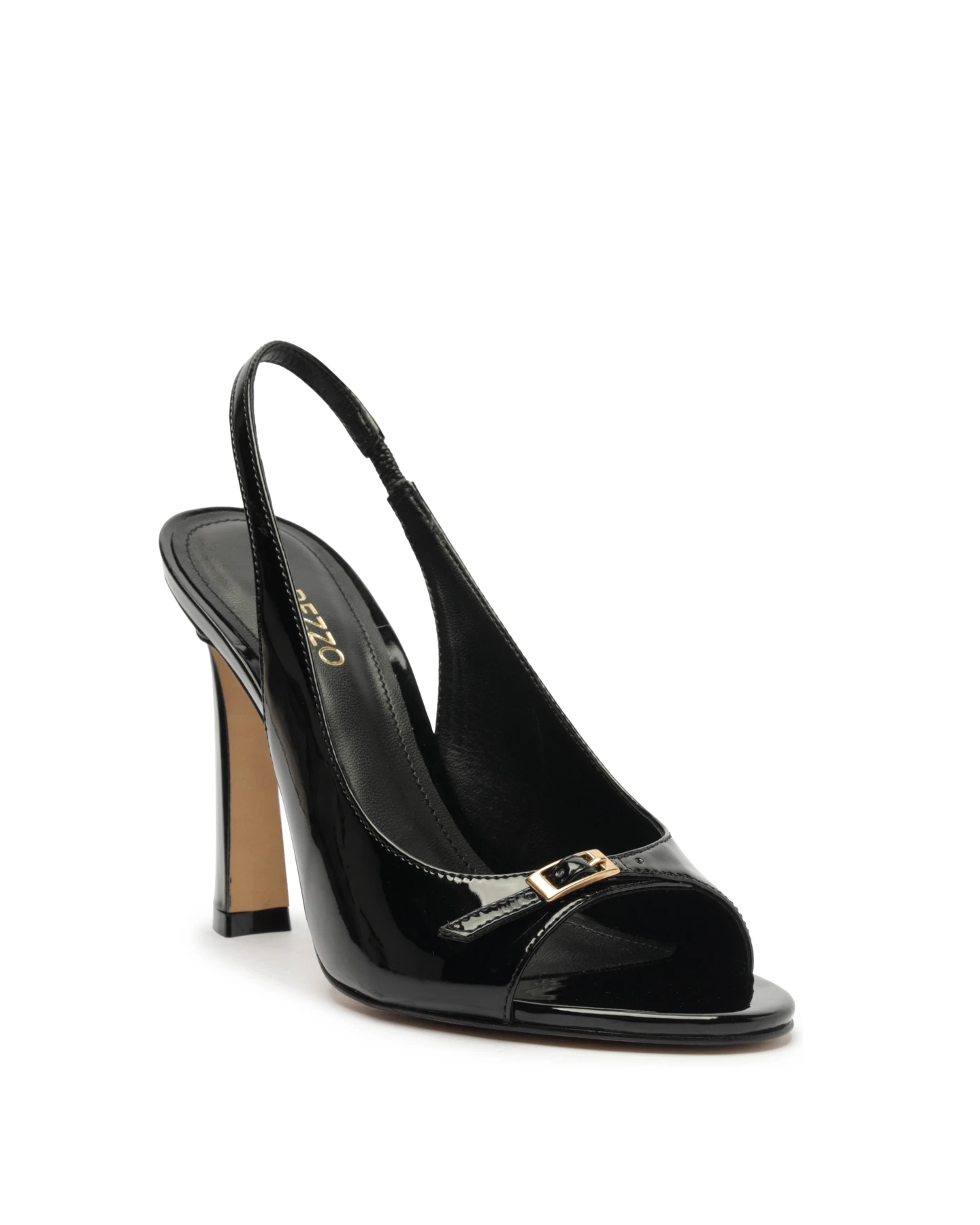 Black Patent Leather Slingback High Heel Open Toe Pump Gallery