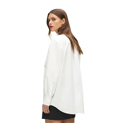 Poplin Long Sleeve Shirt with Tie Gallery