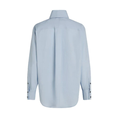 Poplin Long Sleeve Shirt with Tie Gallery