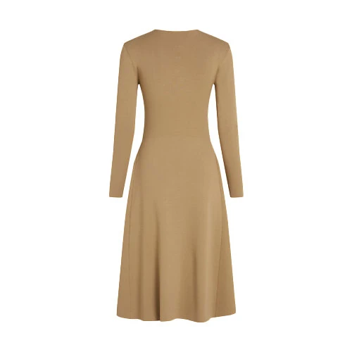 Fitted Knit Long Dress Gallery