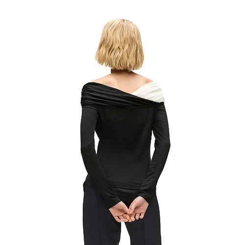 Off-Shoulder Long Sleeves Top Gallery