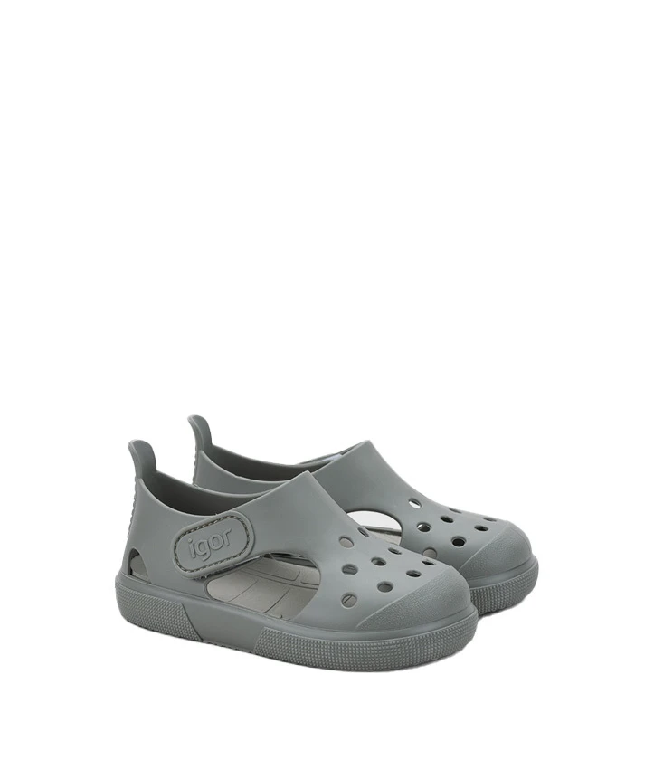 Kids Baby Boy Bondi Olive Solid Jelly Sandals Gallery