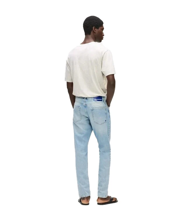 Tapered Fit Light Denim Jeans Gallery