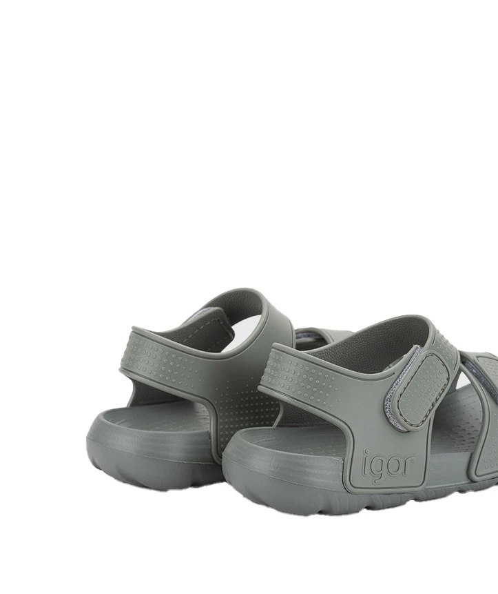 Kids Baby Boy Two Strap Green Jelly Sandals Gallery