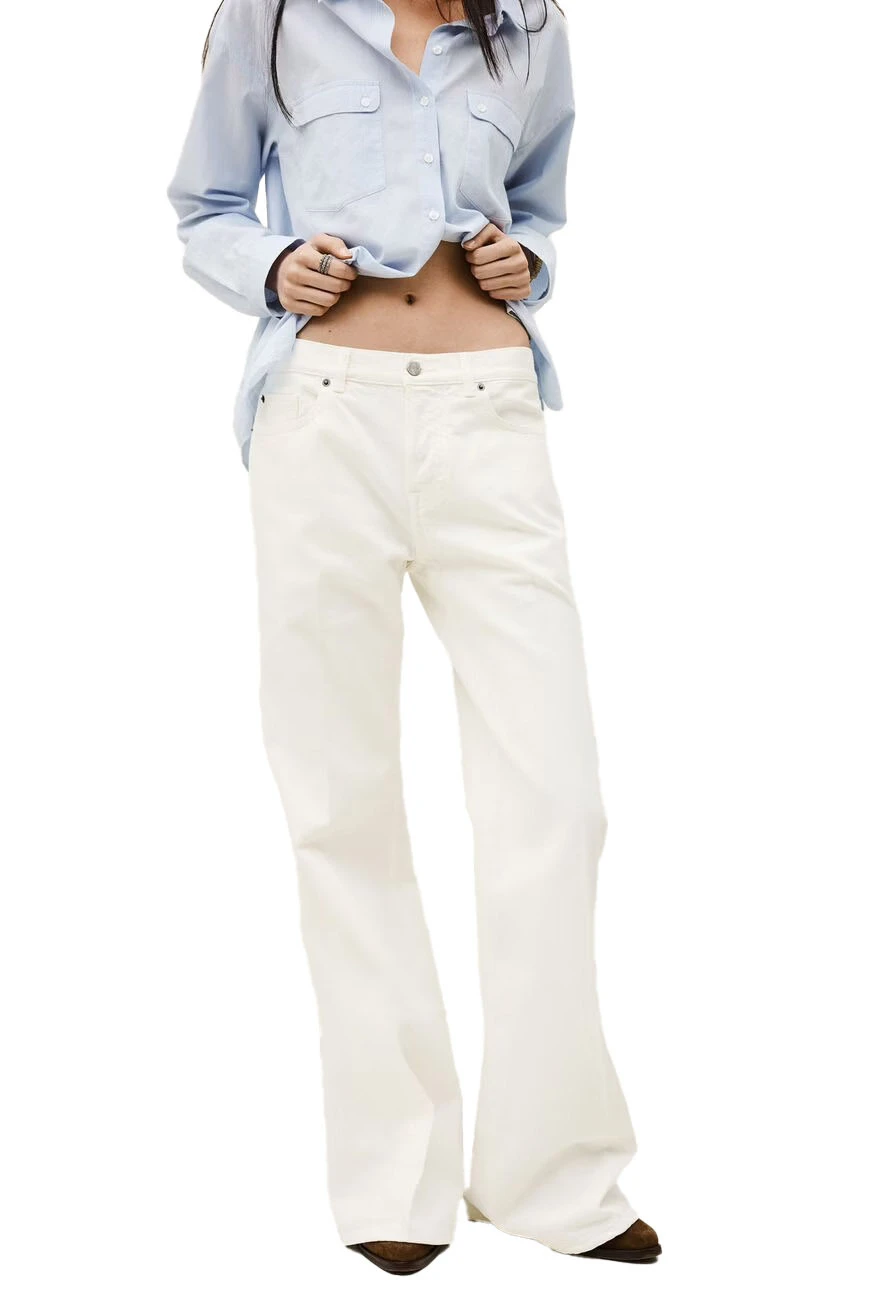 Low-Waist 5-Pocket Flare Jeans Gallery