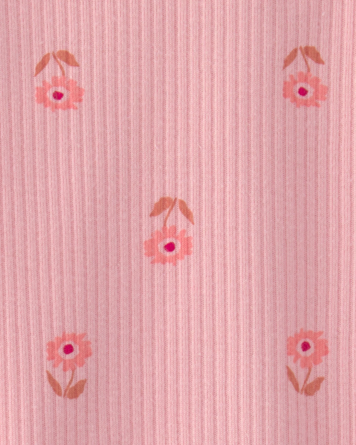 Kids Baby Girl 2-Piece Floral Sleeveless Bodysuit & Short Set - Pink Gallery