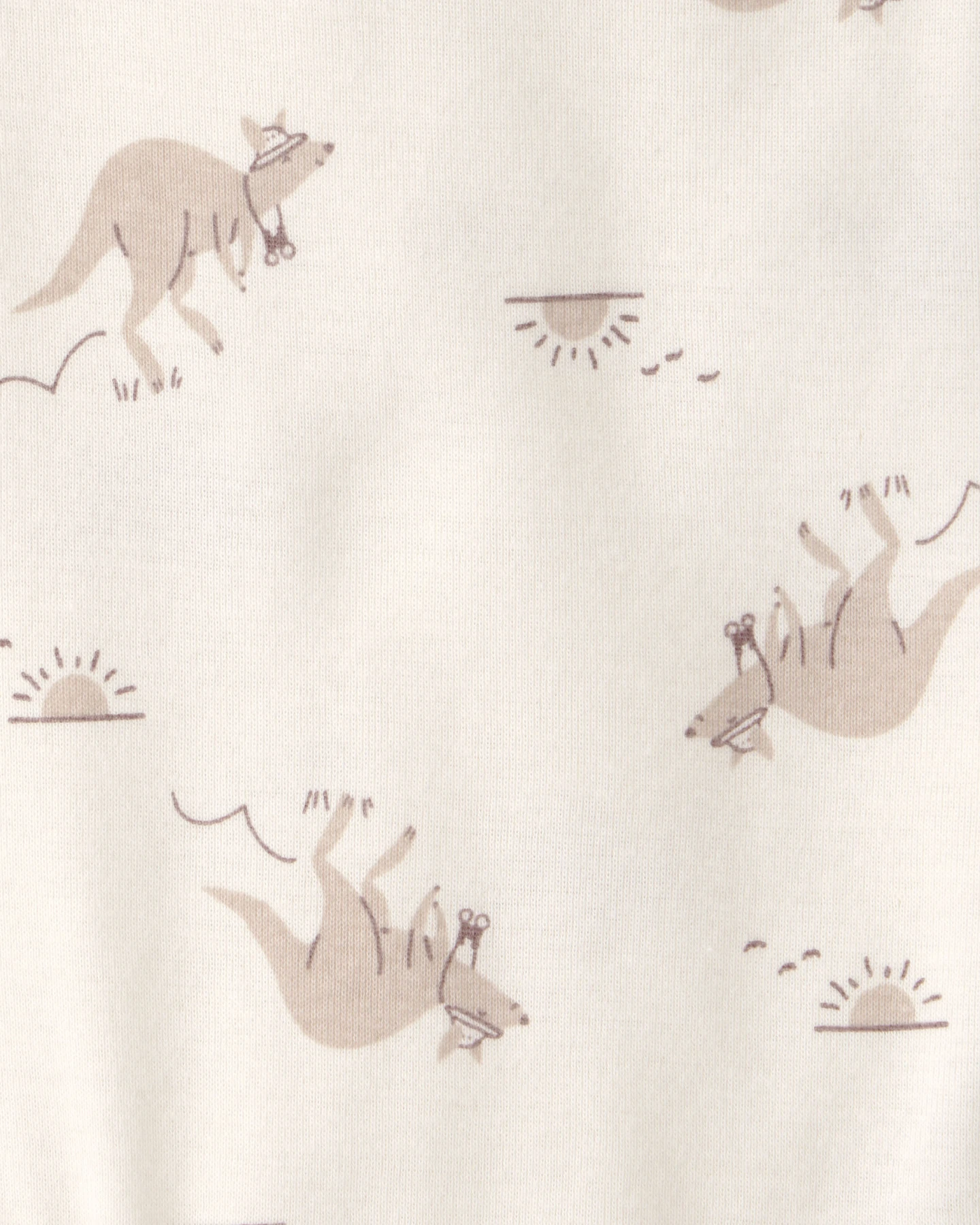 Kids Baby Boy 3-Piece Into The Wild Top, Bodysuit & Short Set - Ivory&Brown Gallery