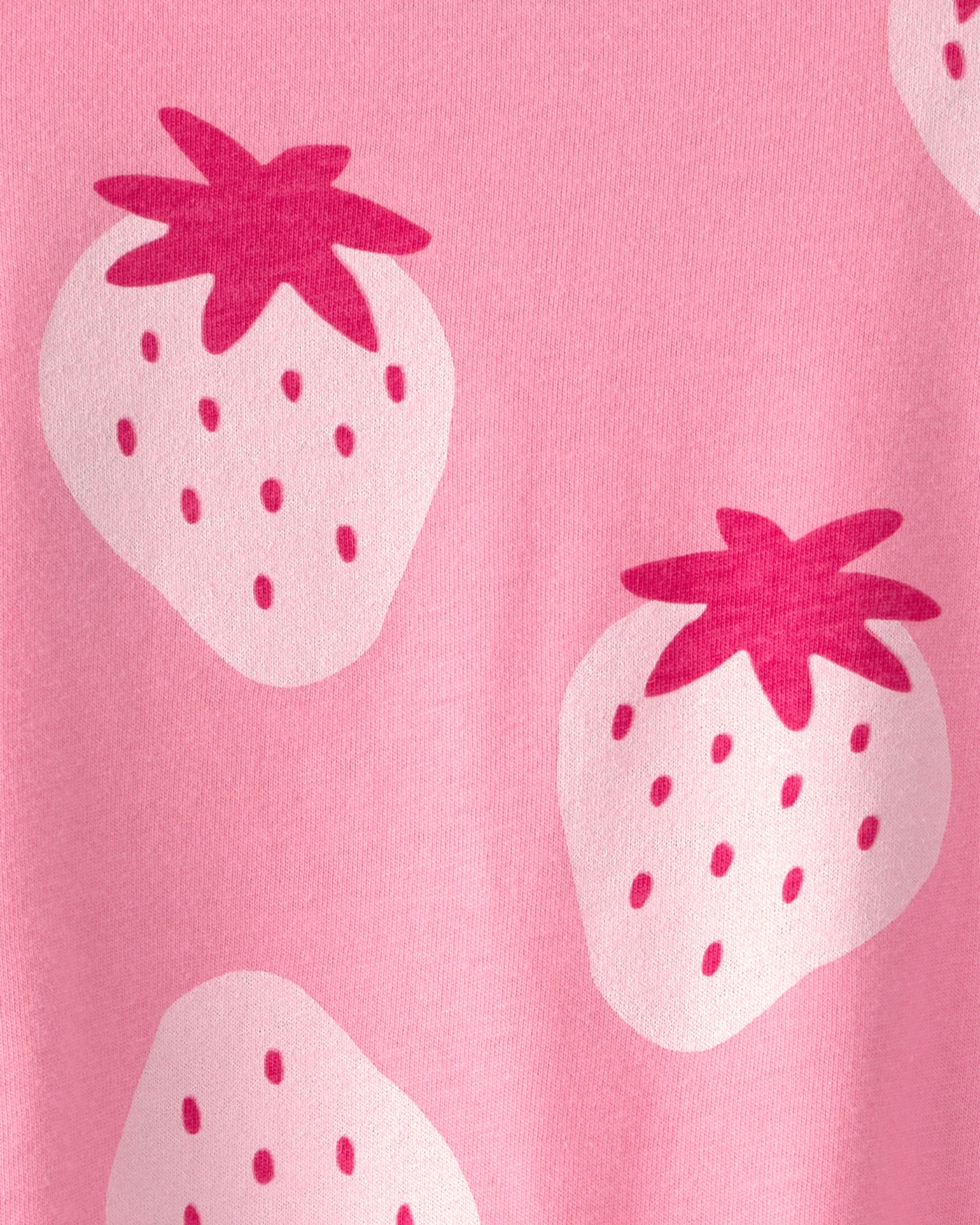 Kids Baby Girl Strawberry Sleeveless Romper - Pink Gallery