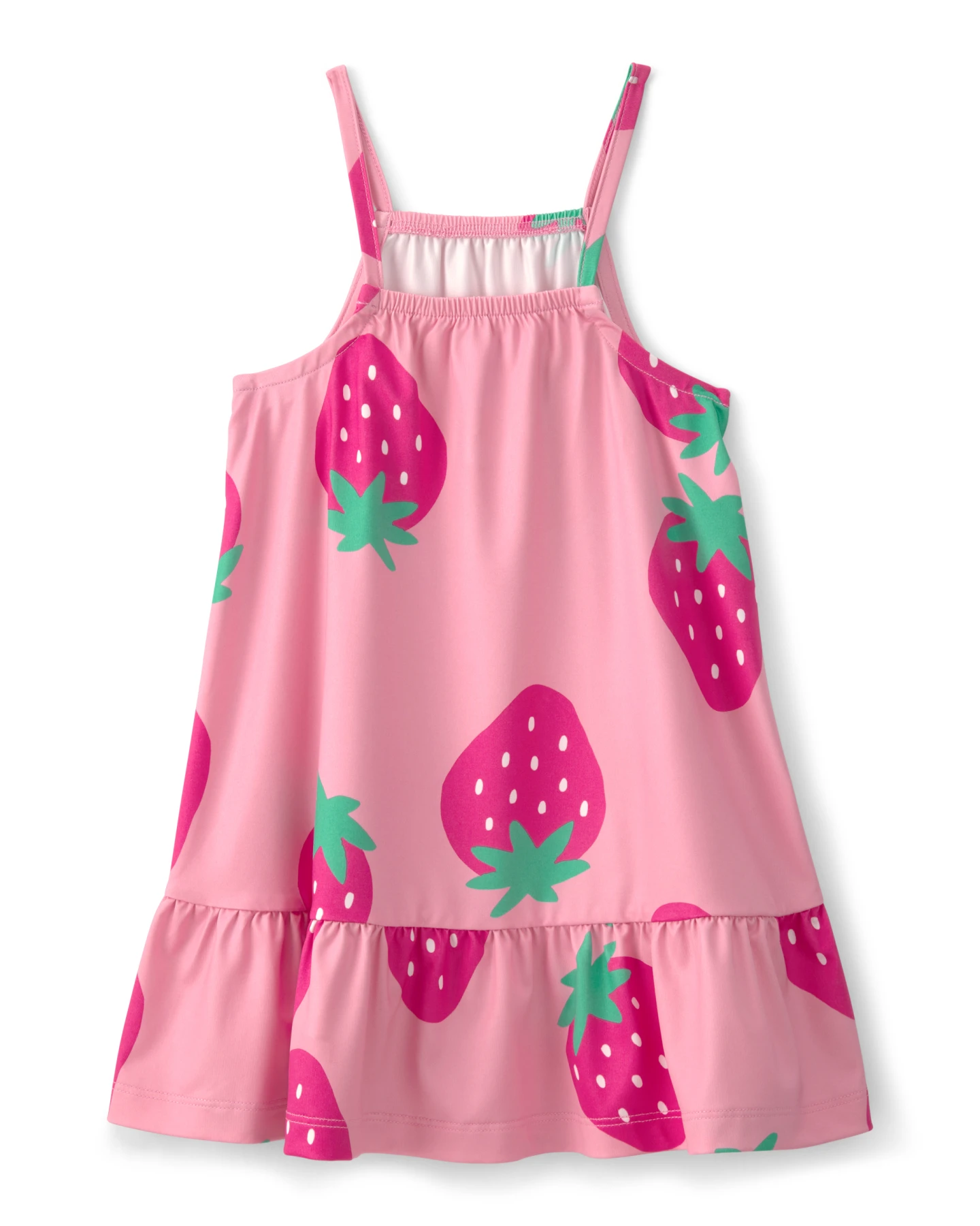 Kids Toddler Girl Strawberry Swim Dress Coverup - Pink Gallery