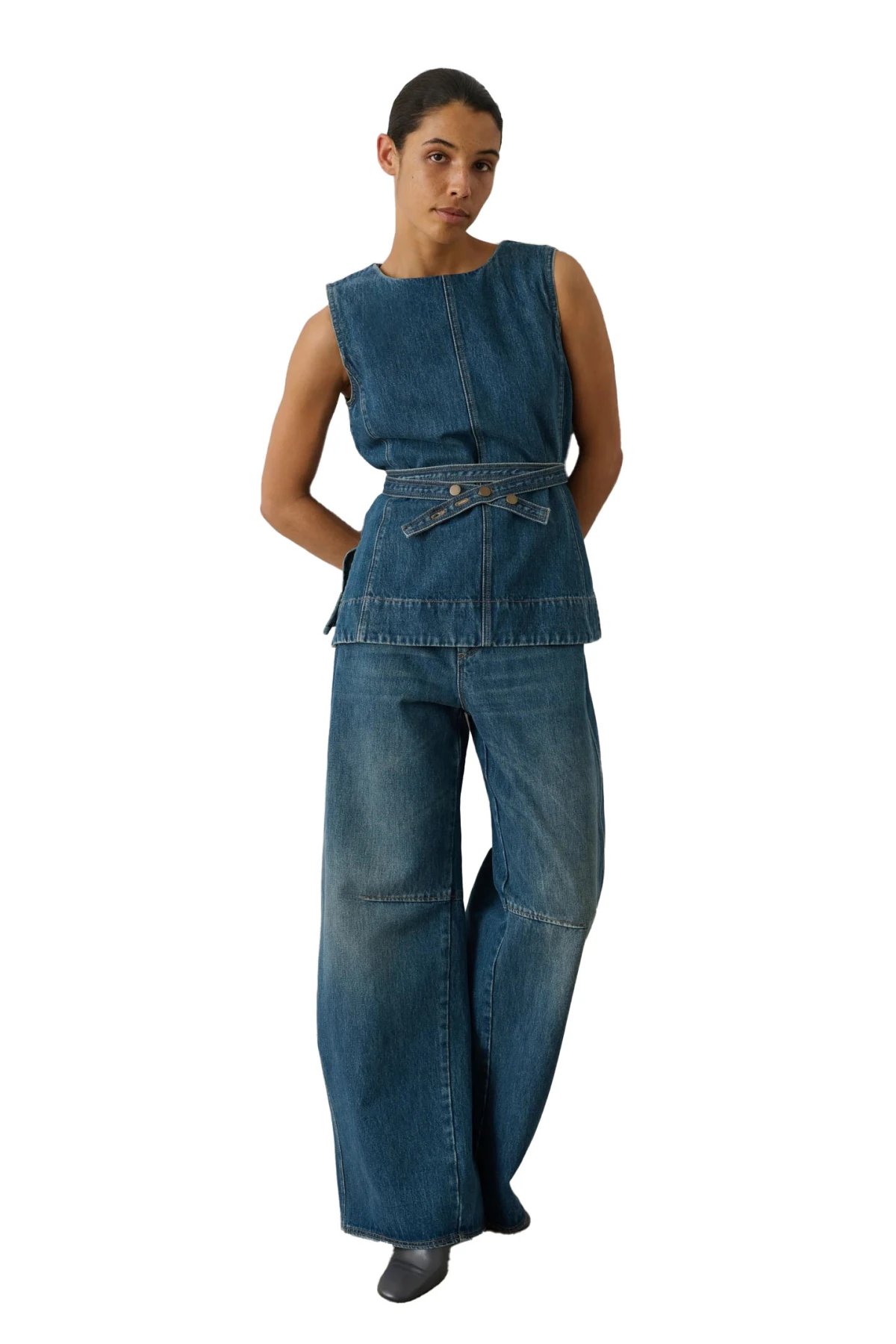 Fitted Chance Sleeveless Cotton Top  Gallery