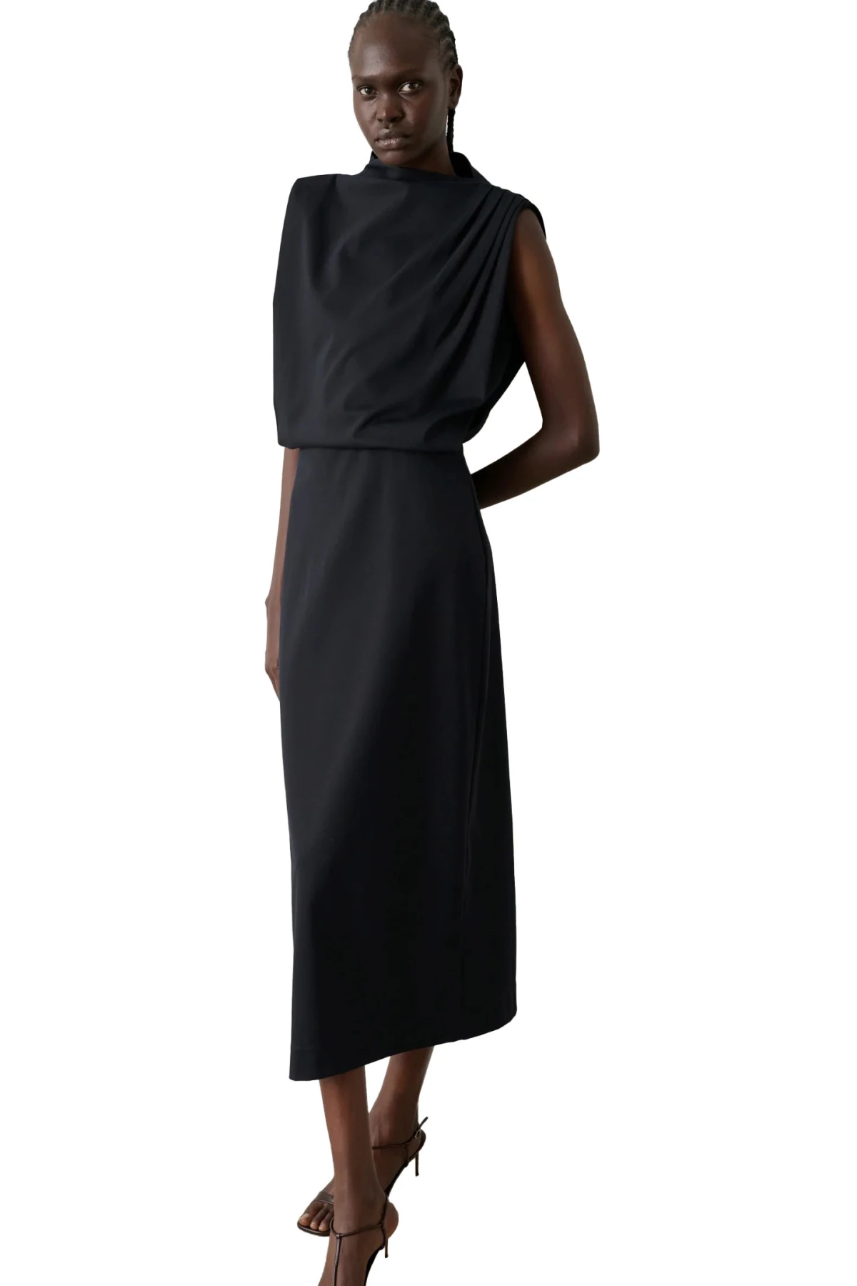Gemma Draped Sleeveless Dress Gallery