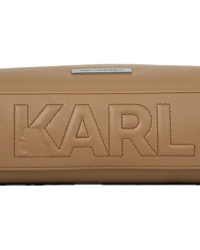 Smooth Leather Rectangular Shoulder Bag with Icon Gallery