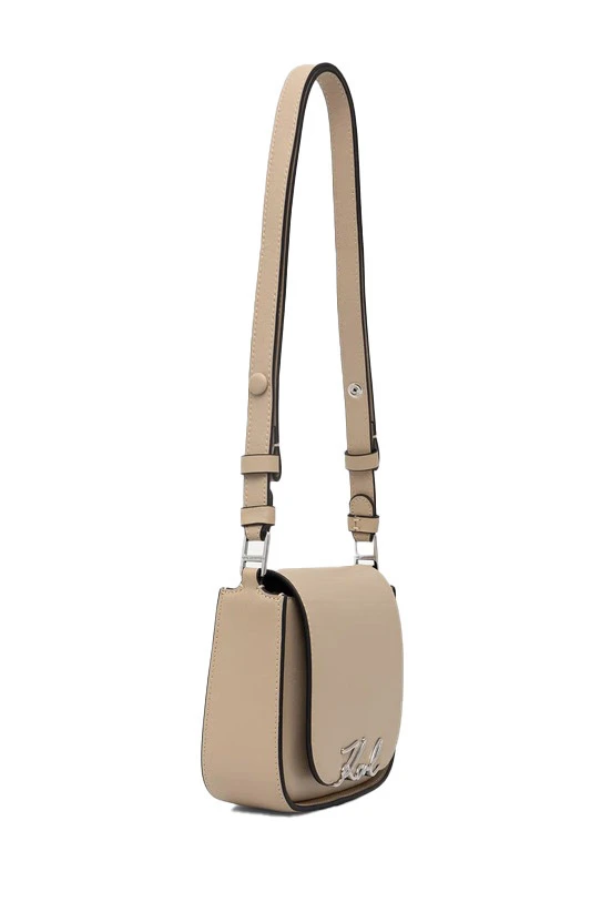 k/Signature Metal Logo Saddle Crossbody Bag Gallery