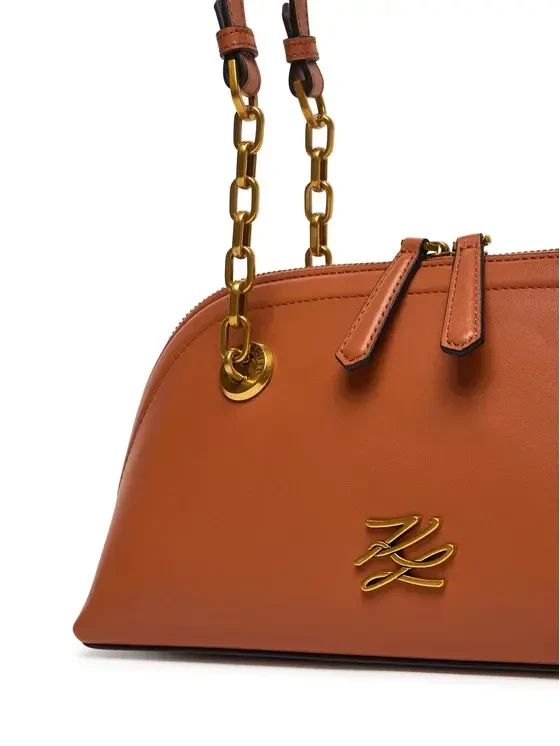 K/Autograph Small Soft Leather Bowling Shoulder Bag Gallery