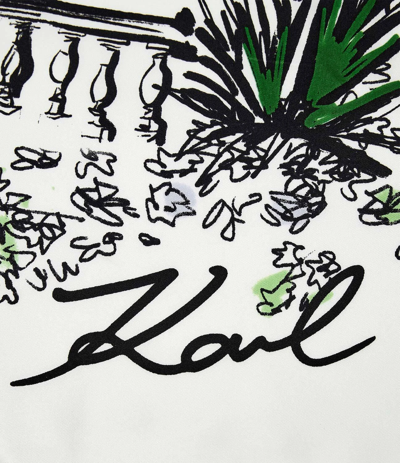 K/Signature Scarf with Villa de Vigie Motif Gallery