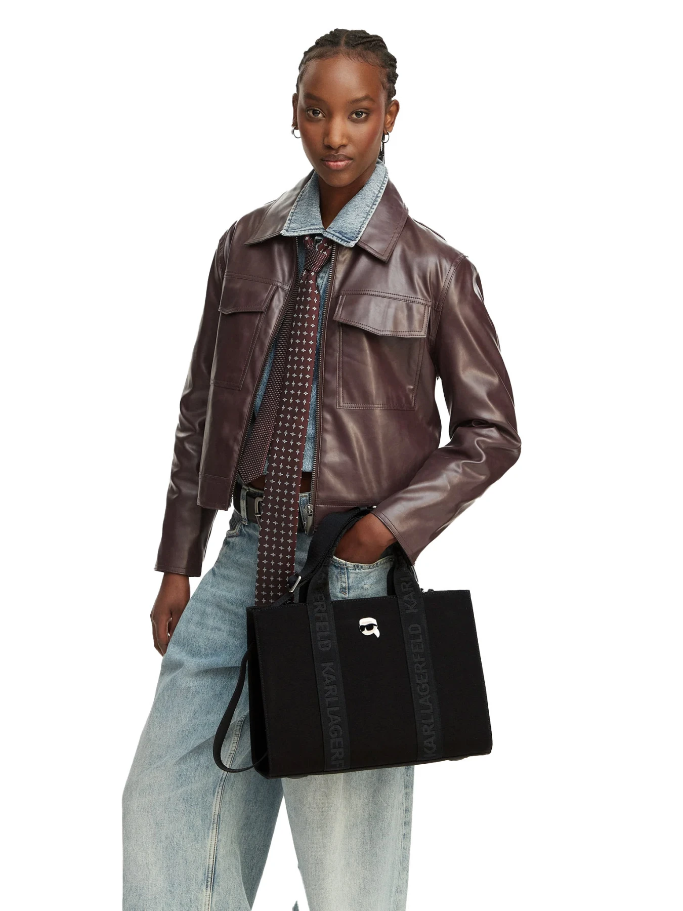 Icon Square Tote Bag with Pin Gallery