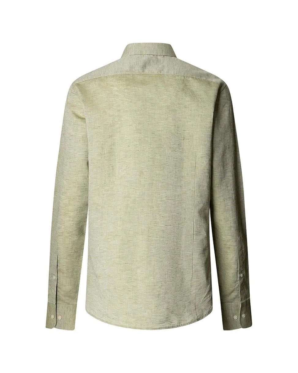 Plain Linen Long Sleeve Shirt Gallery
