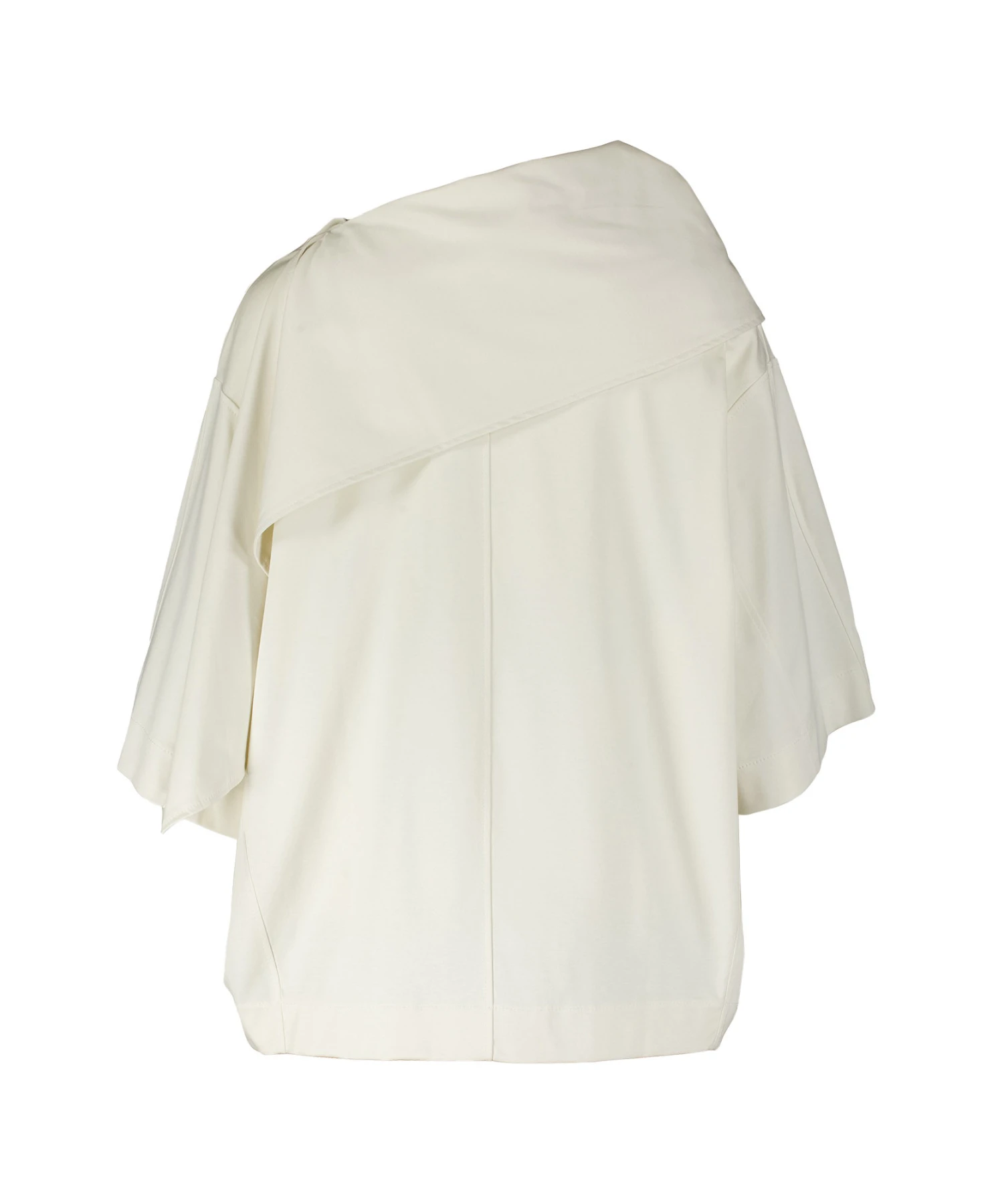 Asymmetrical Drape Short-Sleeve Top Gallery