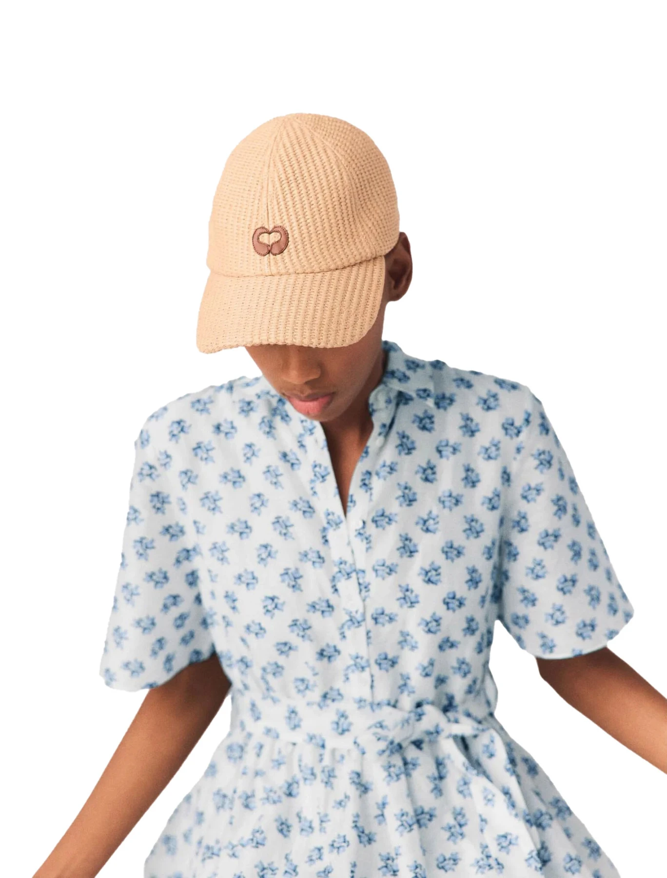 Natural-Texture Cap with Embossed Logo  Gallery