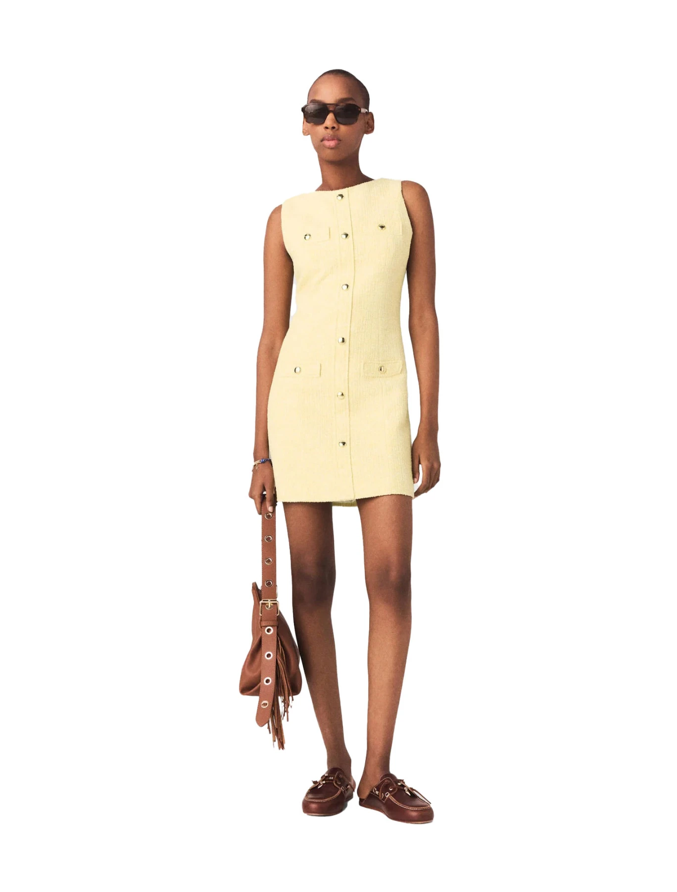 Fitted Short Tweed Dress Gallery