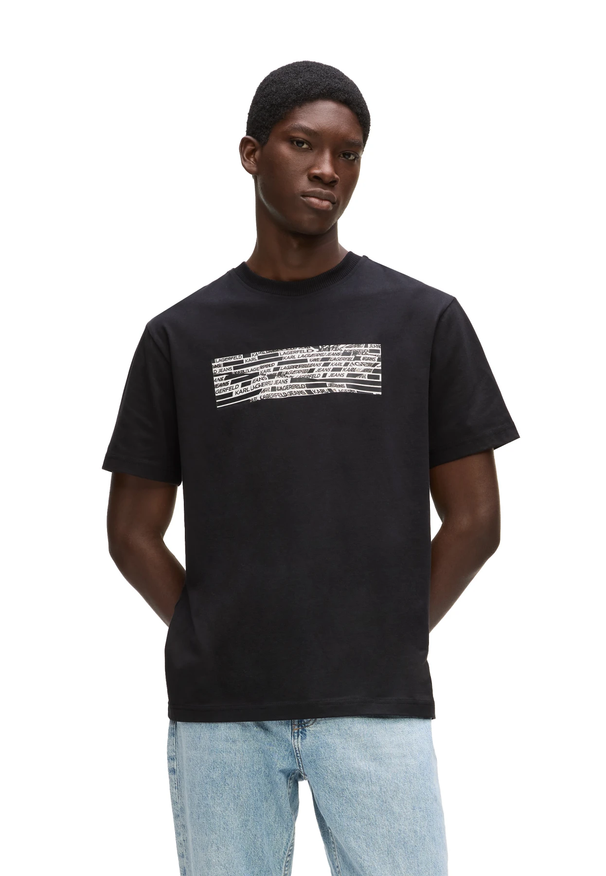 Allover Logo Tape Graphic Short Sleeve T-Shirt Gallery