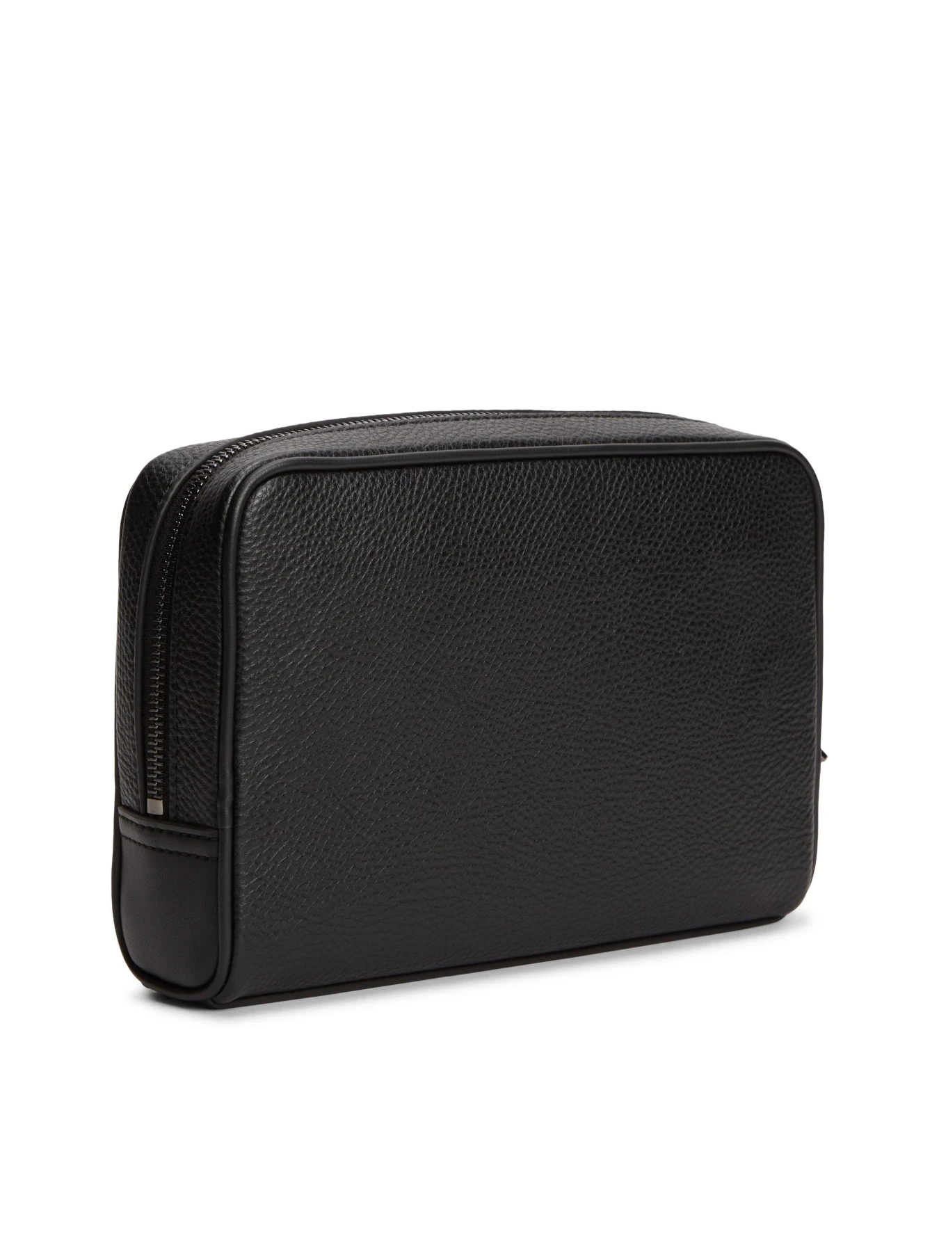 Metal Logo Pebble Grain Pouch Bag Gallery