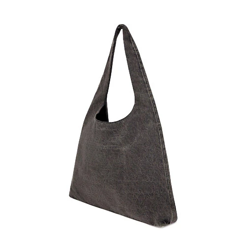 Washed Denim Oversized Shoulder Bag Gallery