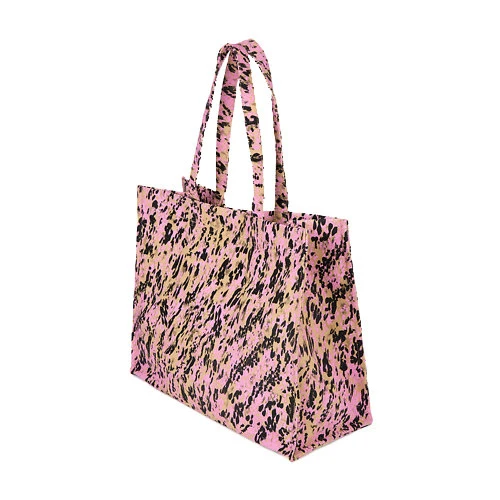 Leopard Print Denim Tote Bag Gallery
