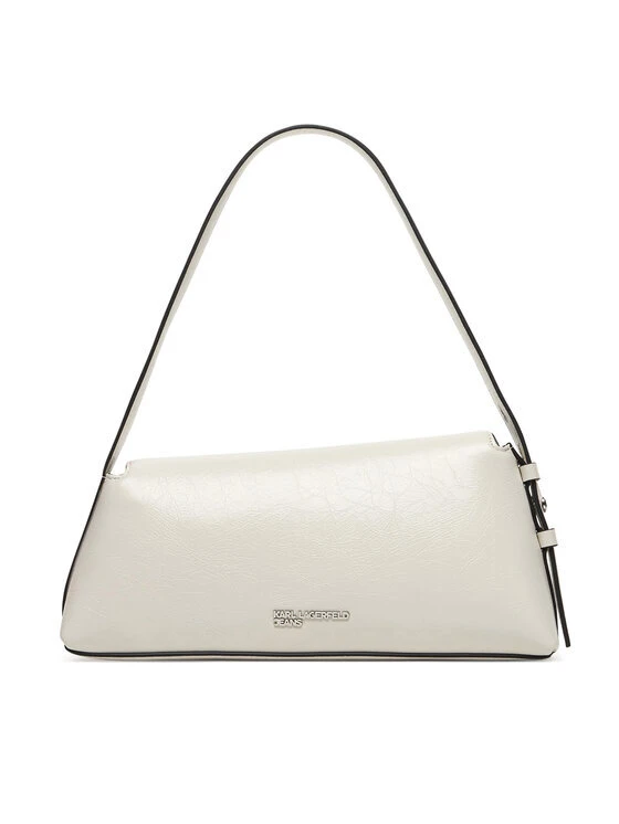 High-Gloss Leather Flap Asymmetric Shoulder Bag Gallery
