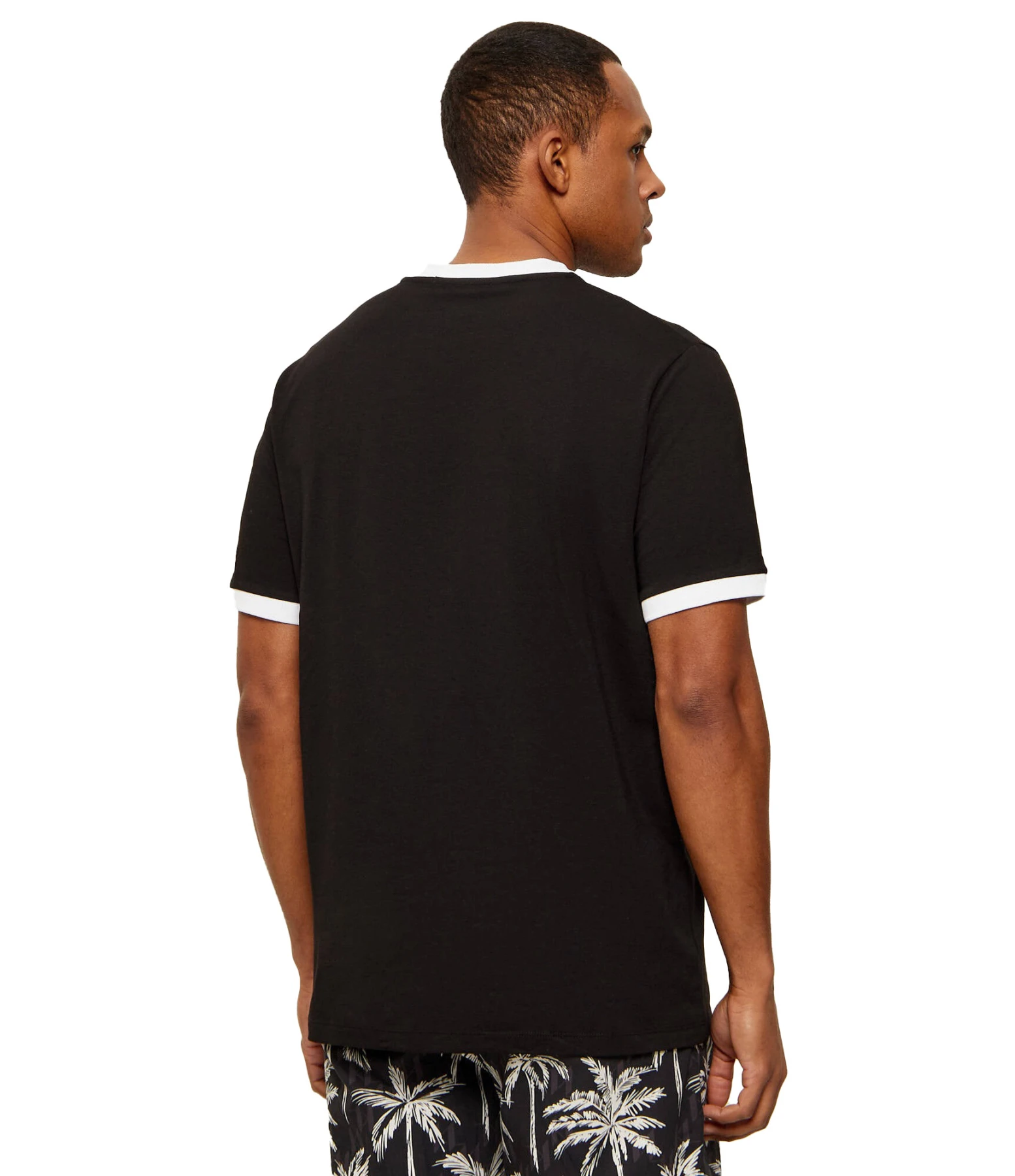 Regular Fit Ringer Short Sleeve T - Shirtwith Ikonik Sunglasses Logo Gallery