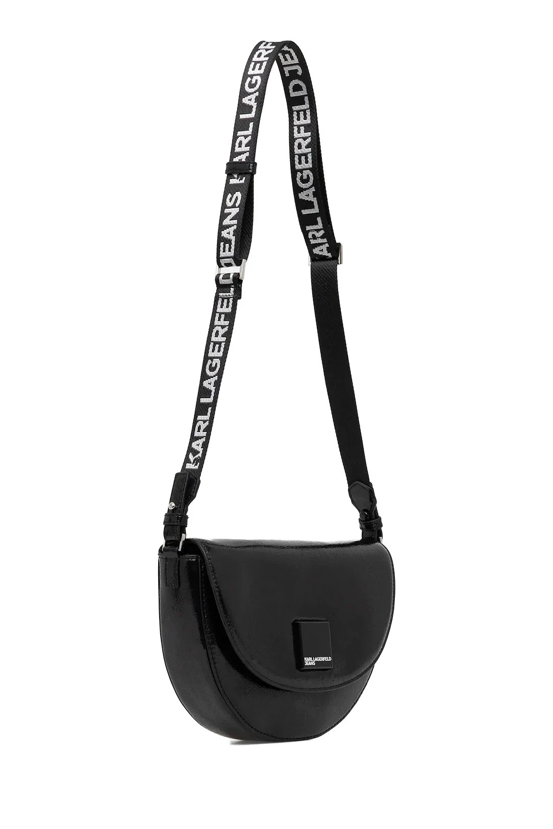 Patent Leather Half Moon Crossbody Bag  Gallery