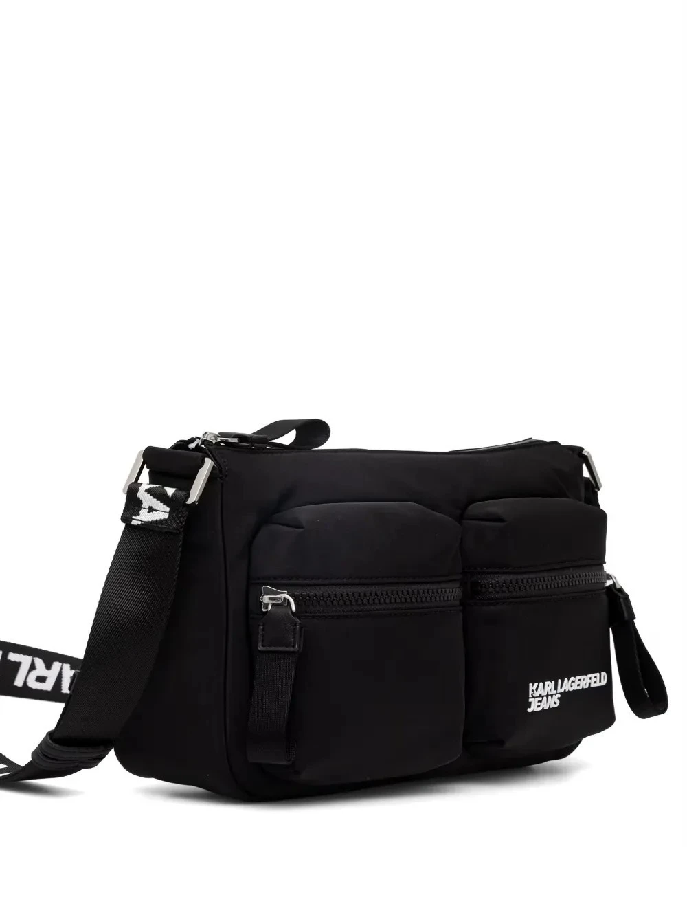 Double-Pocket Nylon Crossbody Bag Gallery