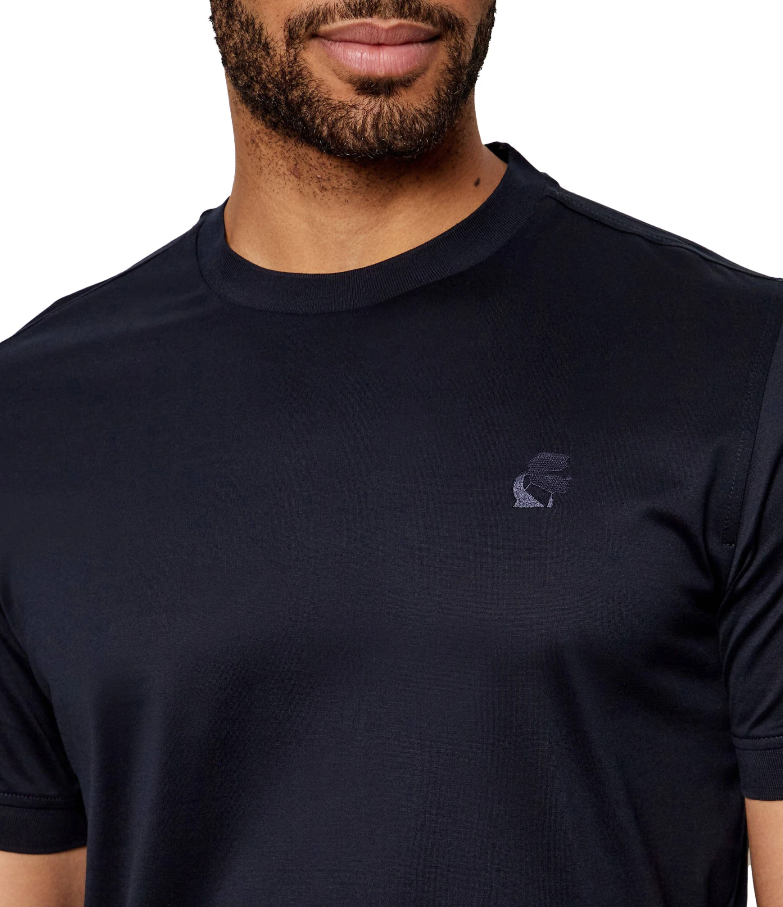 Regular Fit Mercerized Cotton Logo T-Shirt Gallery