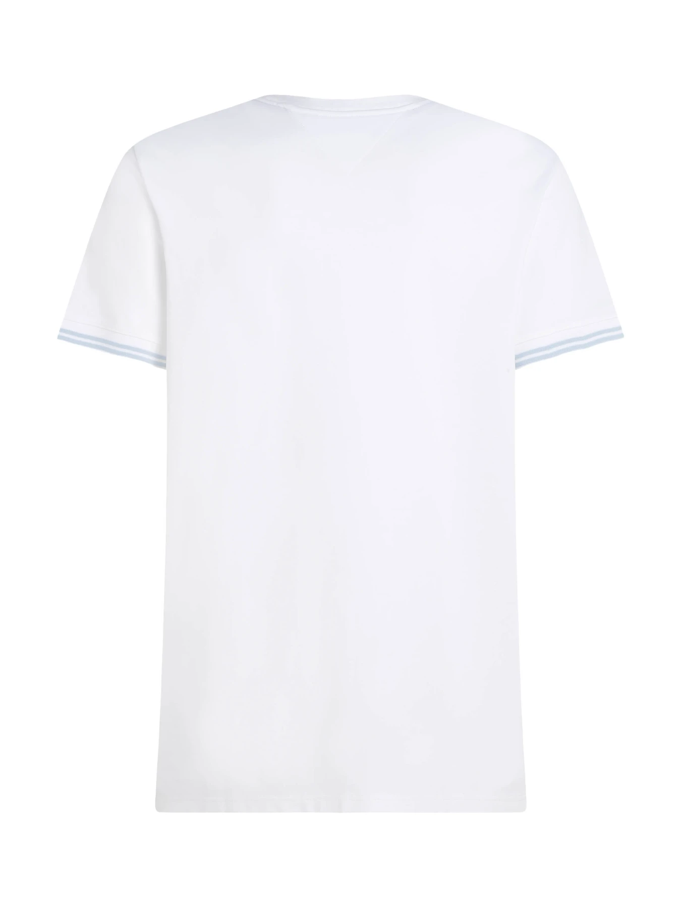 Flex Stretch Crew Neck Cotton Short Sleeve T-shirt with Colored Trim Gallery