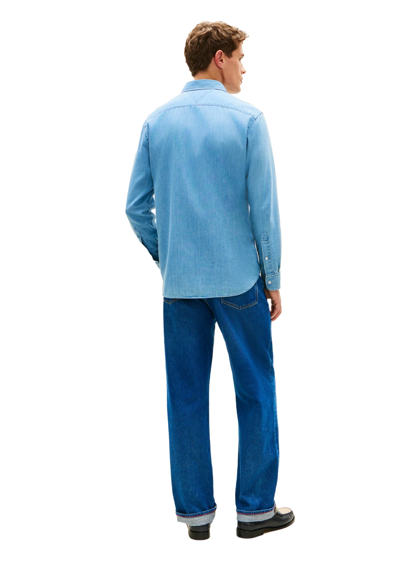 Regular Fit Long Sleeve Denim Shirt Gallery