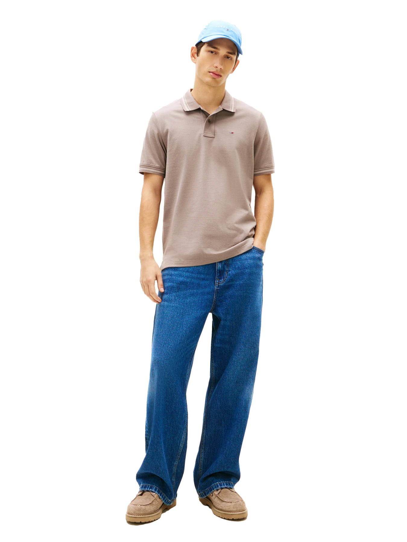 Tommy Flag Regular Fit Tipped Polo Shirt Gallery